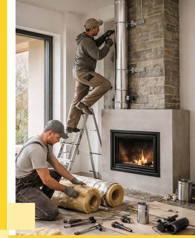 Монтаж дымоходов для каминов в Донецке от 16422 р. ЭриданДнк