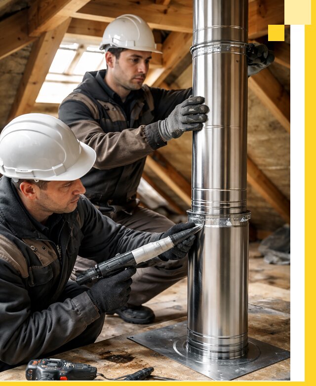 Монтаж дымоходов для каминов в Донецке с гарантией качества