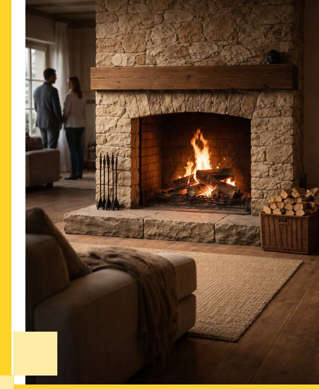 Открытые камины под ключ в Донецке от 164220 р. ЭриданДнк