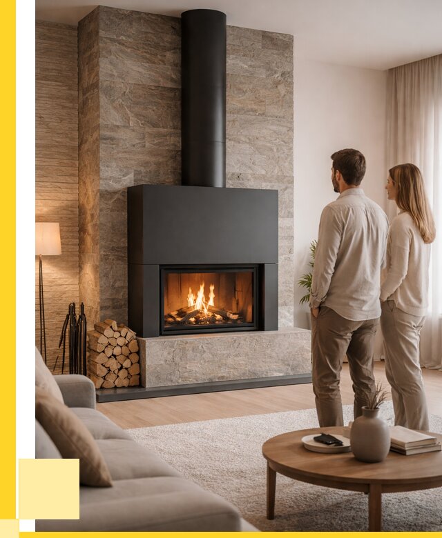 Закрытые камины под ключ в Донецке от 131376 р., ЭриданДнк