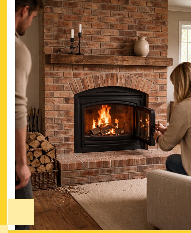 Кирпичные камины под ключ в Донецке от 164220 р. | ЭриданДнк