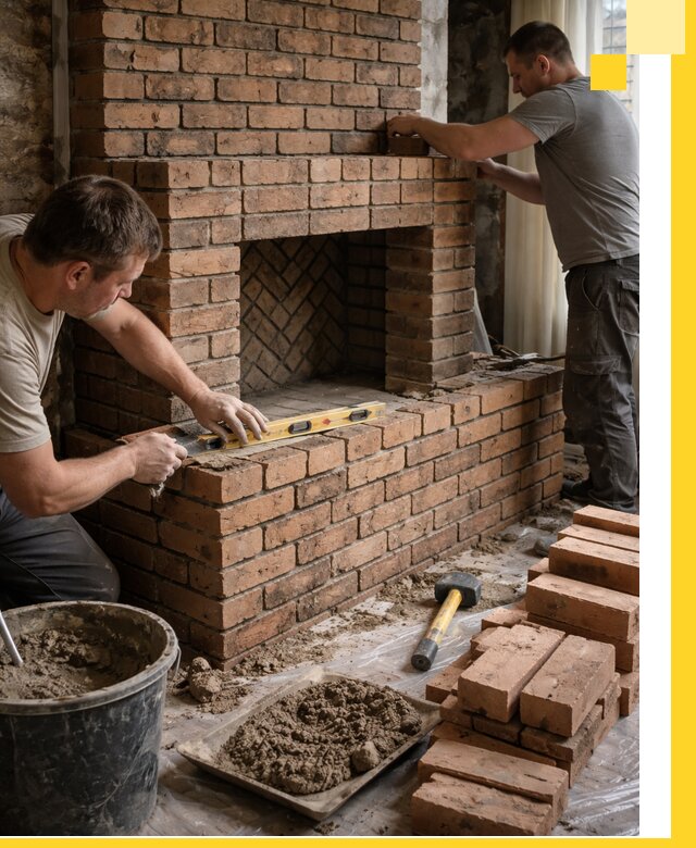 Изготовление и установка кирпичных каминов в Донецке