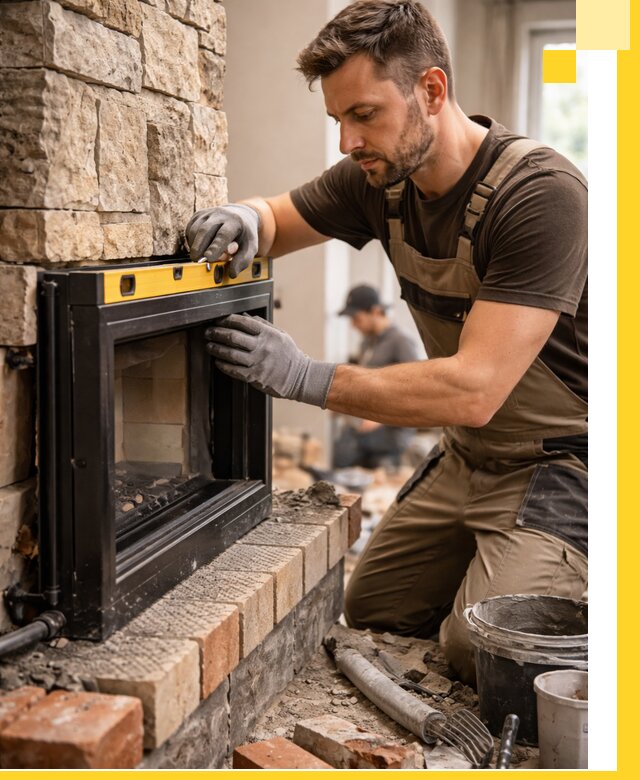 Дровяные камины под ключ в Донецке: монтаж, обустройство