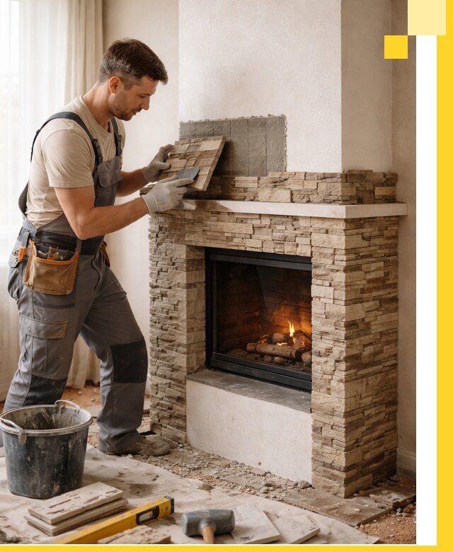 Изготовление и монтаж каминов для дома под ключ в Донецке