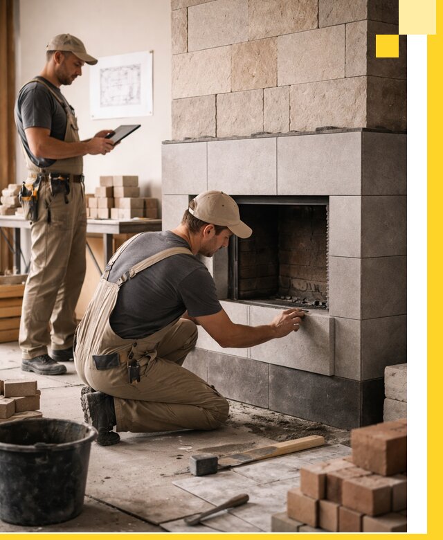 Индивидуальные проекты каминов и каминных систем в Донецке