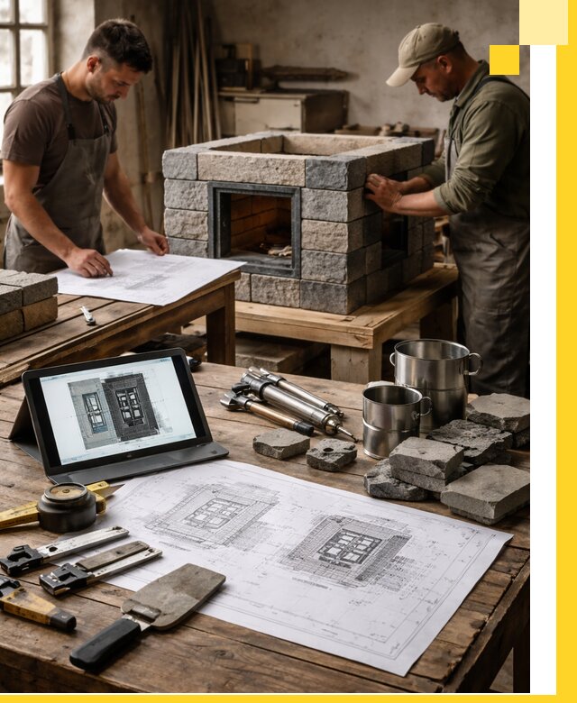 Разработка проектов печей с согласованием и монтажом в Донецке