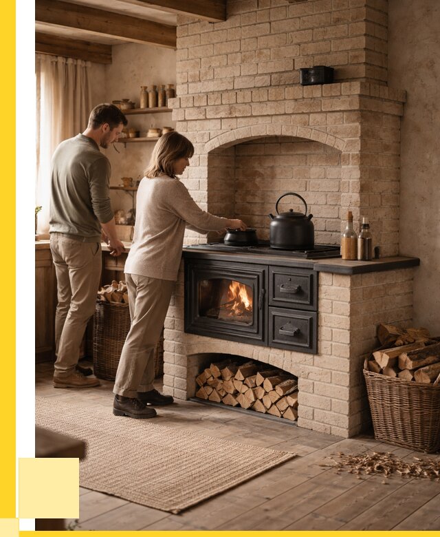 Печи с плитой в Донецке от 49266 р. | ЭриданДнк — кирпичная печь