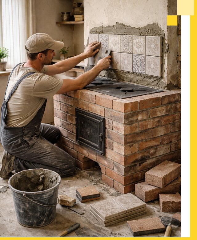 Печи с плитой на заказ монтаж гарантия и сервис в Донецке