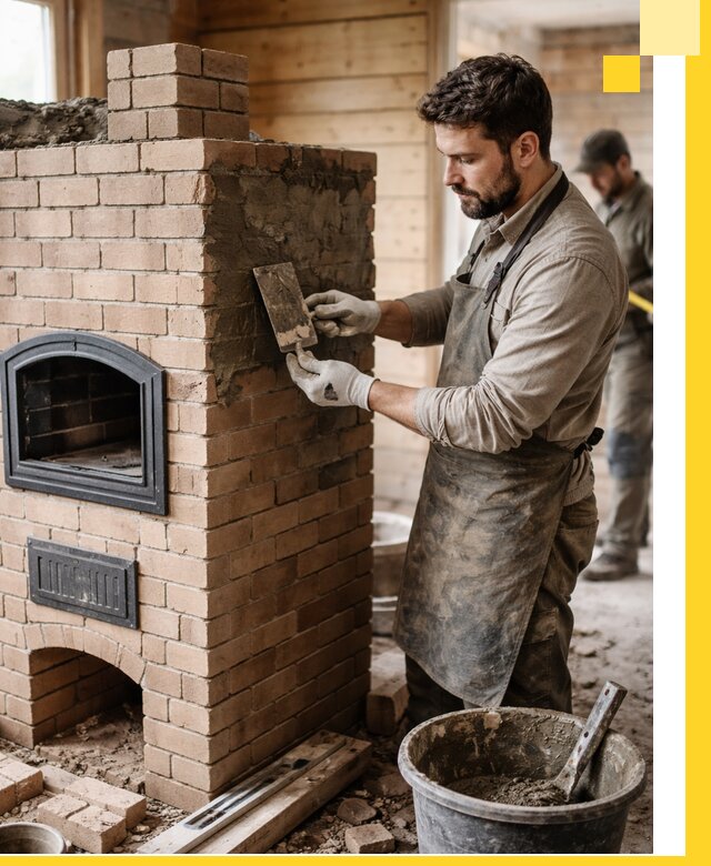 Изготовление и установка печей-шведок под ключ в Донецке