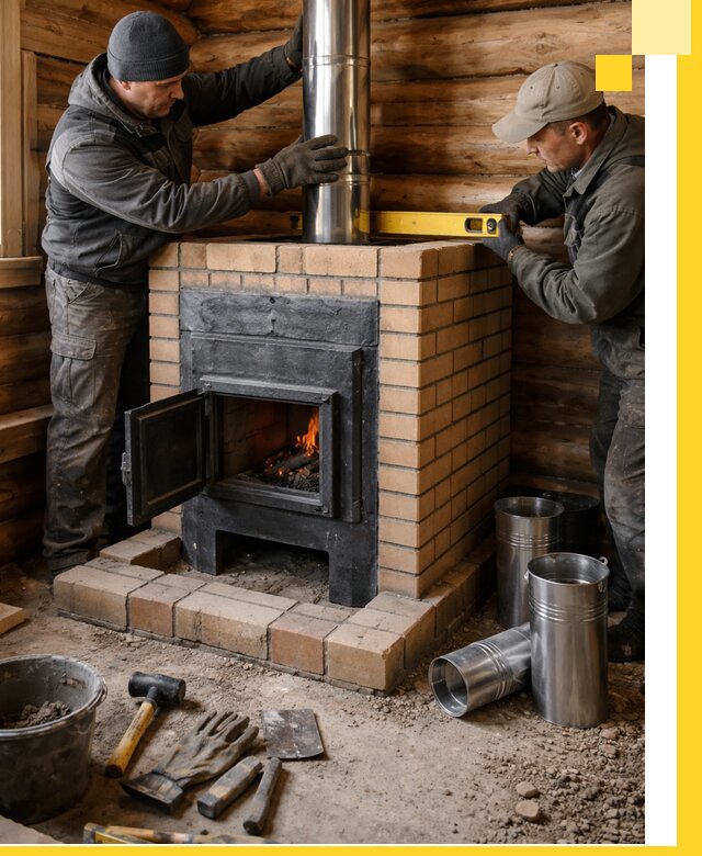 Проектирование, изготовление и установка банных печей в Донецке