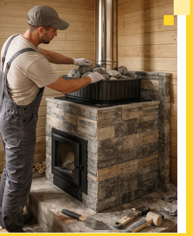 Печи для парной в Донецке, производство, монтаж и обслуживание