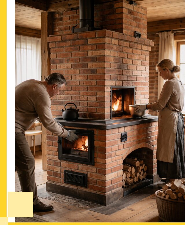 Печи для загородного дома под ключ в Донецке от 87584 р. | ЭриданДнк