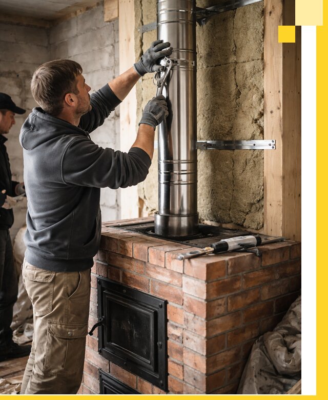 Изготовление и монтаж печей и дымоходов под ключ в Донецке