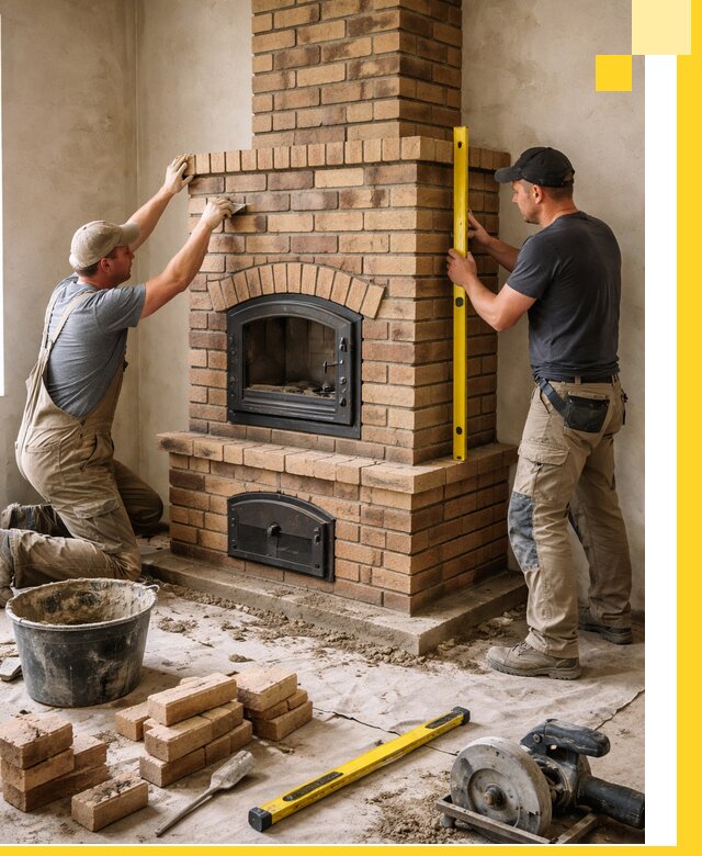 Продажа и установка печей и каминов для дома под ключ в Донецке