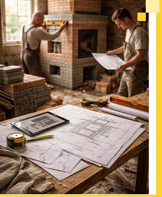 Проекты печей и каминов с индивидуальным дизайном в Донецке