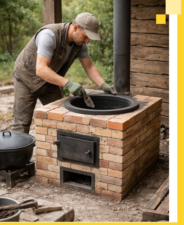 Изготовление и установка печей для казана в Донецке под ключ