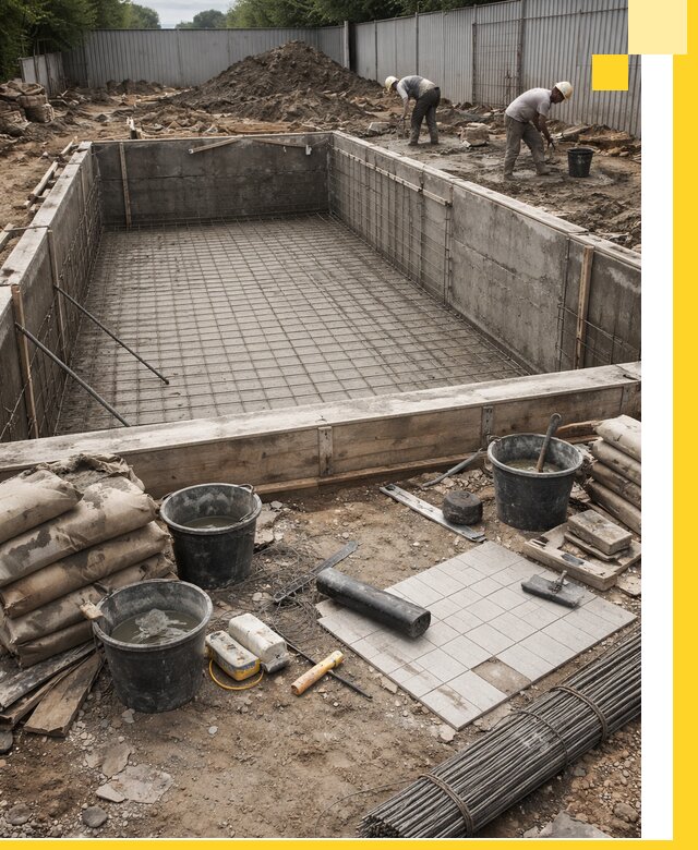 Строительство бассейнов под ключ в Донецке, дизайн и монтаж