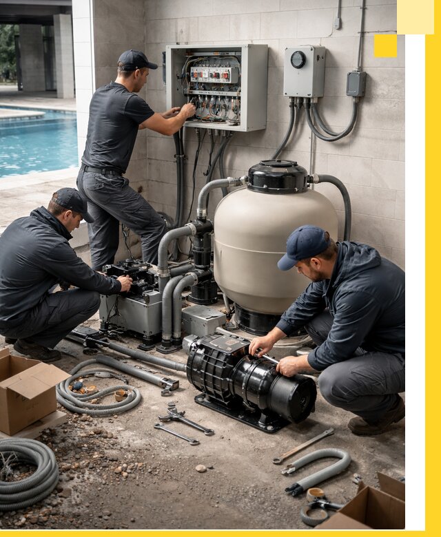 Профессиональный монтаж оборудования для бассейнов в Донецке