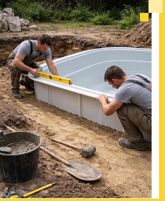 Производство и установка пластиковых бассейнов в Донецке под ключ