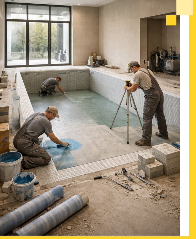 Проект и строительство закрытых бассейнов в Донецке под ключ