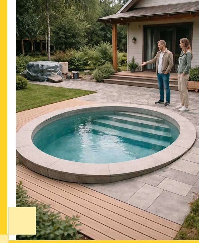 Бассейн на даче под ключ в Донецке от 218960 р., ЭриданДнк