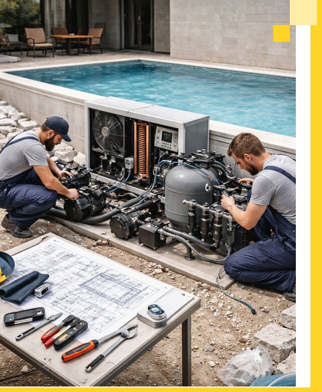 Проектирование и монтаж бассейнов с подогревом в Донецке