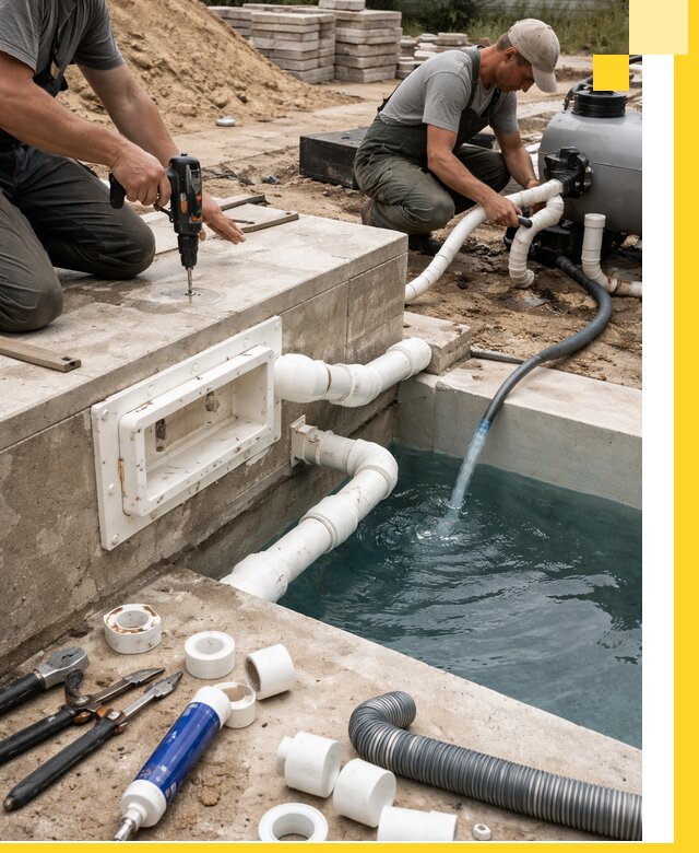 Строительство скиммерных бассейнов под ключ в Донецке