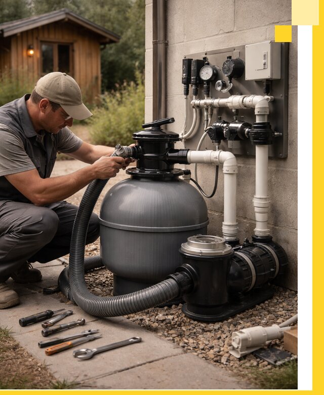 Продажа и монтаж фильтров и насосов для бассейнов в Донецке