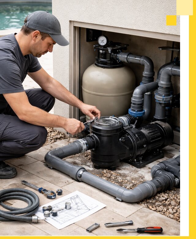 Поставка, монтаж и сервис насосов для бассейнов в Донецке