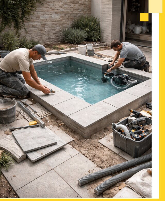 Мини бассейны под ключ в Донецке, дизайн и установка