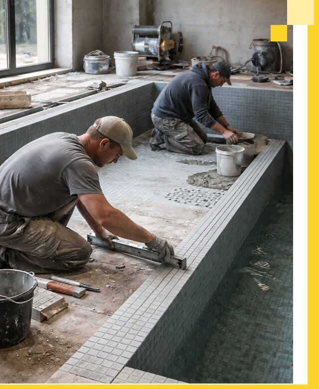 Строительство бассейна в частном доме в Донецке под ключ