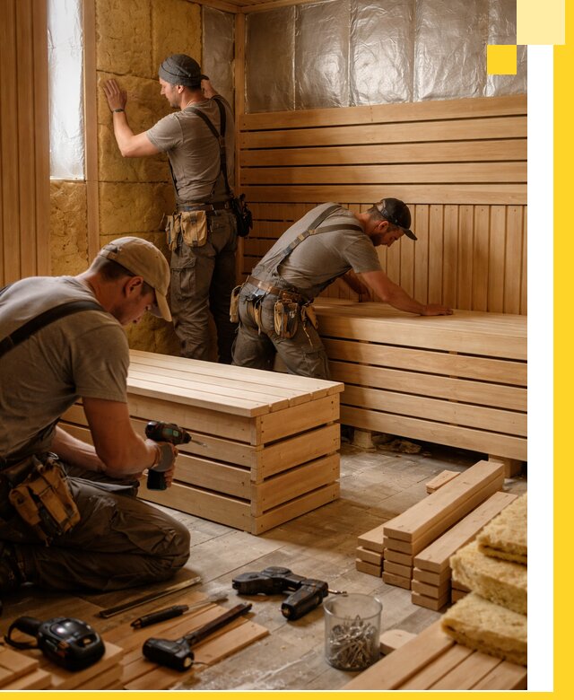 Профессиональное строительство саун под ключ в Донецке