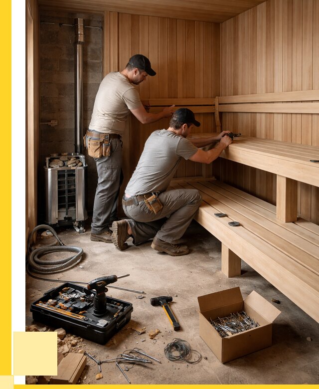Монтаж саун под ключ в Донецке от 131376 р. | ЭриданДнк