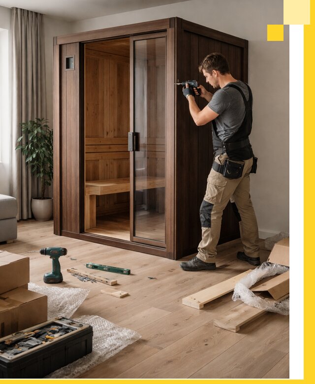 Установка и производство мини саун под ключ в Донецке