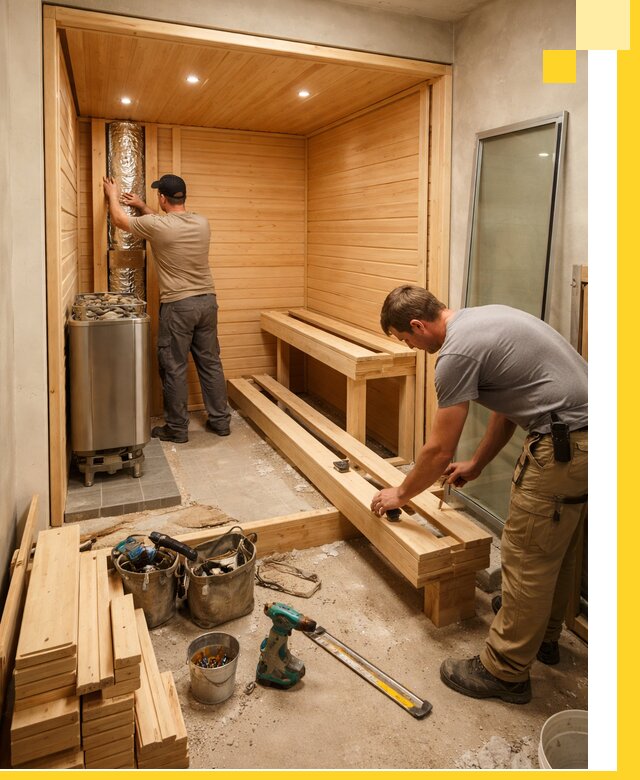 Проектирование и установка домашних саун под ключ в Донецке