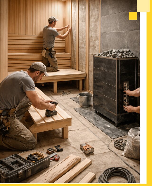 Дизайн и строительство интерьерных саун под ключ в Донецке