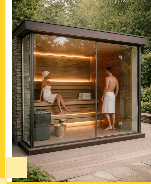 Сауна стеклянная и двери для сауны в Донецке от 273700 р. | ЭриданДнк