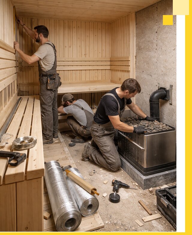 Индивидуальные сауны на заказ в Донецке под ключ, проект и монтаж