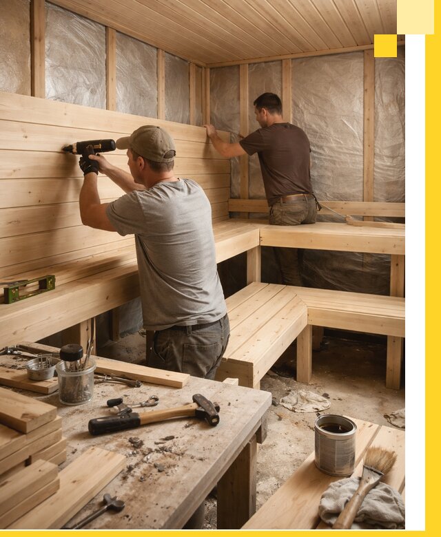 Профессиональная отделка бань и саун под ключ в Донецке