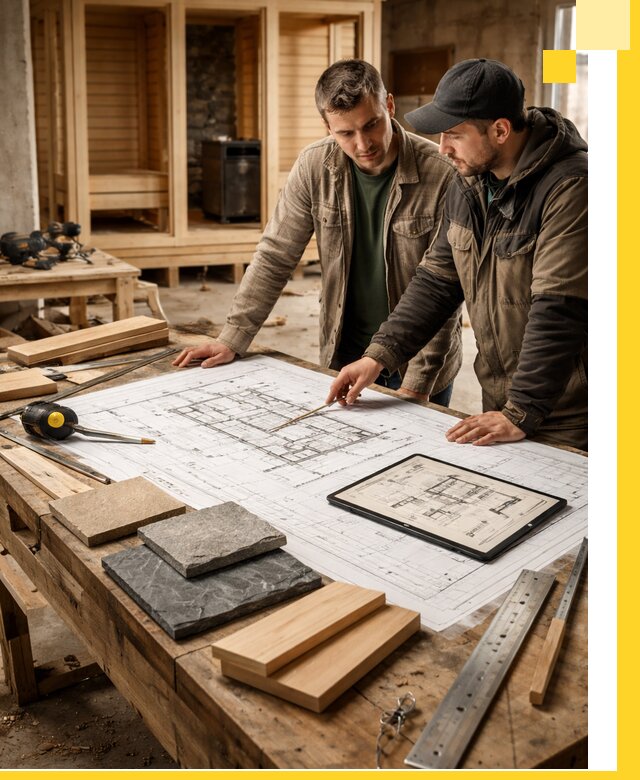 Проекты бань под ключ и планы строительства в Донецке