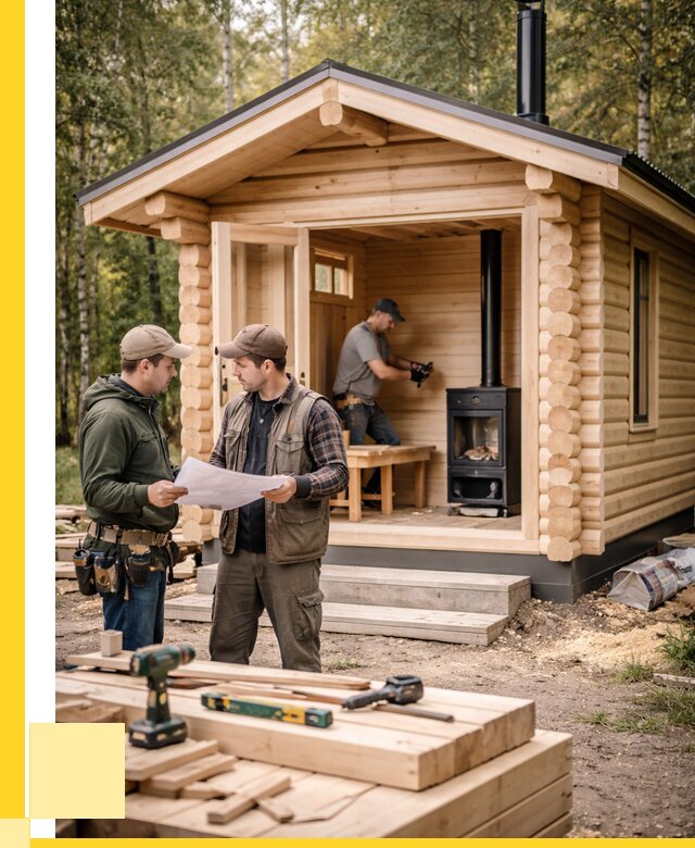 Монтаж бань под ключ в Донецке — от 218960 р. | ЭриданДнк