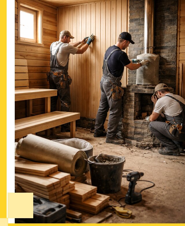 Ремонт бань под ключ в Донецке от 49266 р. | ЭриданДнк