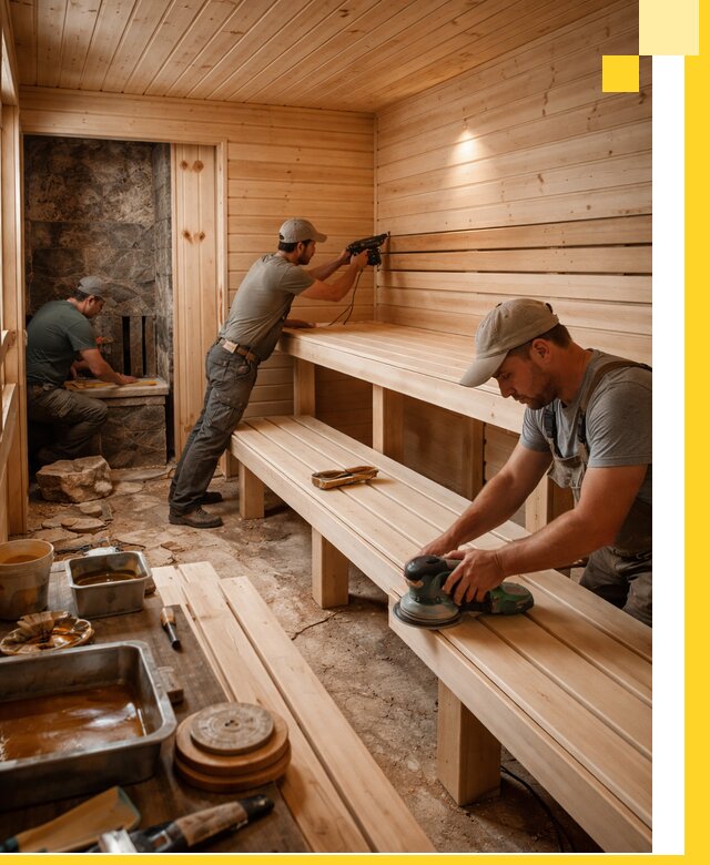 Профессиональная отделка бань в Донецке под ключ, с гарантией