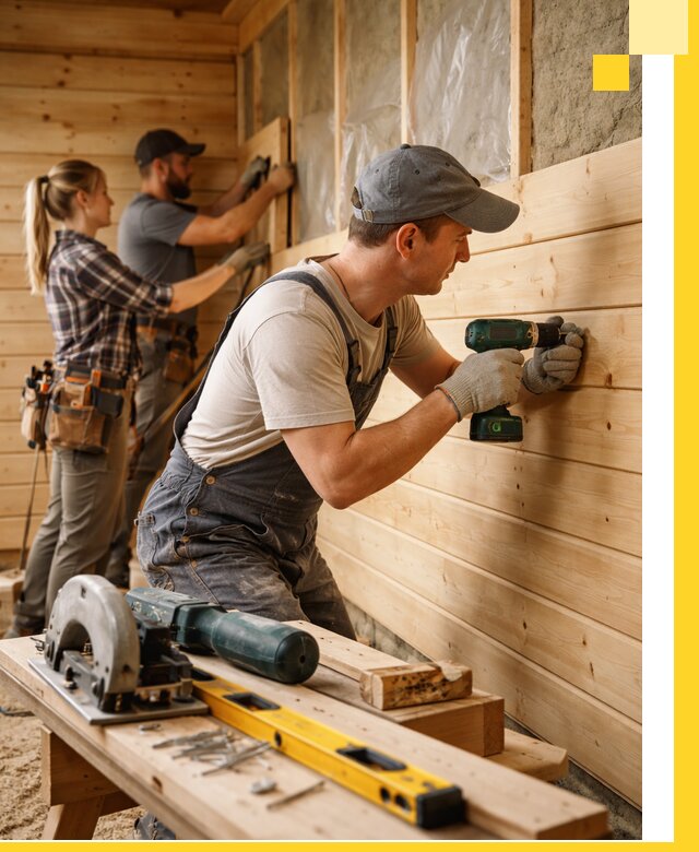 Обшивка бань под ключ в Донецке: отделка стен и потолков