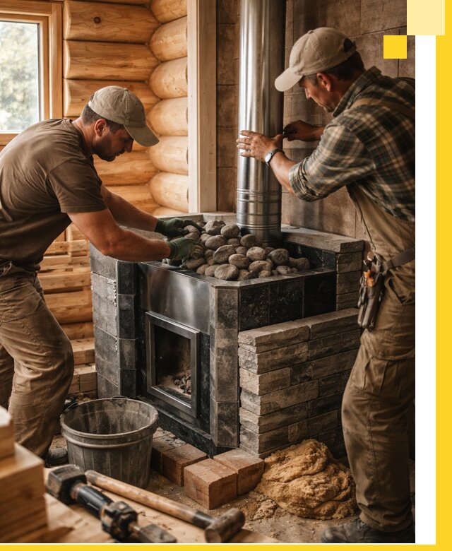 Строительство и отделка русских бань под ключ в Донецке