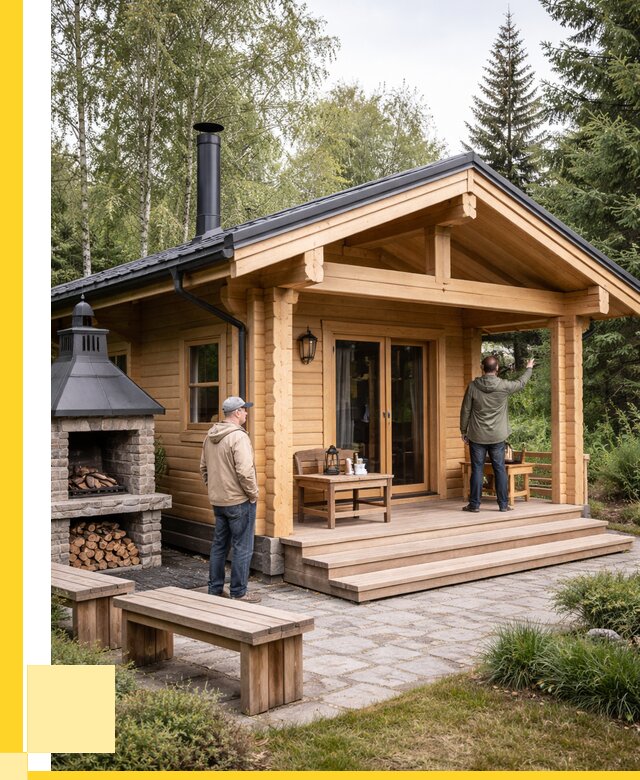 Деревянные бани под ключ в Донецке от 492660 р. | ЭриданДнк