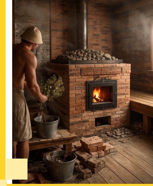 Кирпичные банные печи в Донецке от 98532 р. | ЭриданДнк