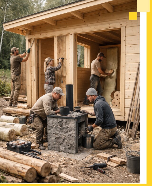 Купить баню под ключ в Донецке строительство монтаж отделка