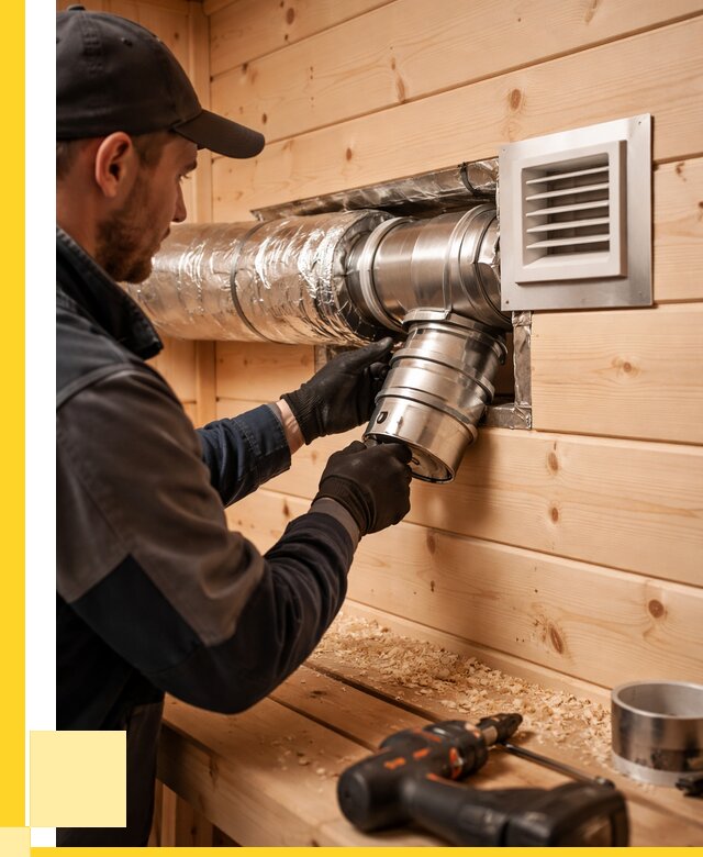 Монтаж вентиляции бани в Донецке от 13138 р. | ЭриданДнк