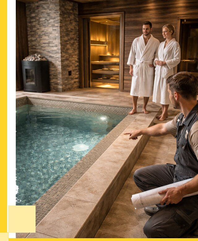 Проект бани с бассейном под ключ в Донецке от 71162 р. | ЭриданДнк